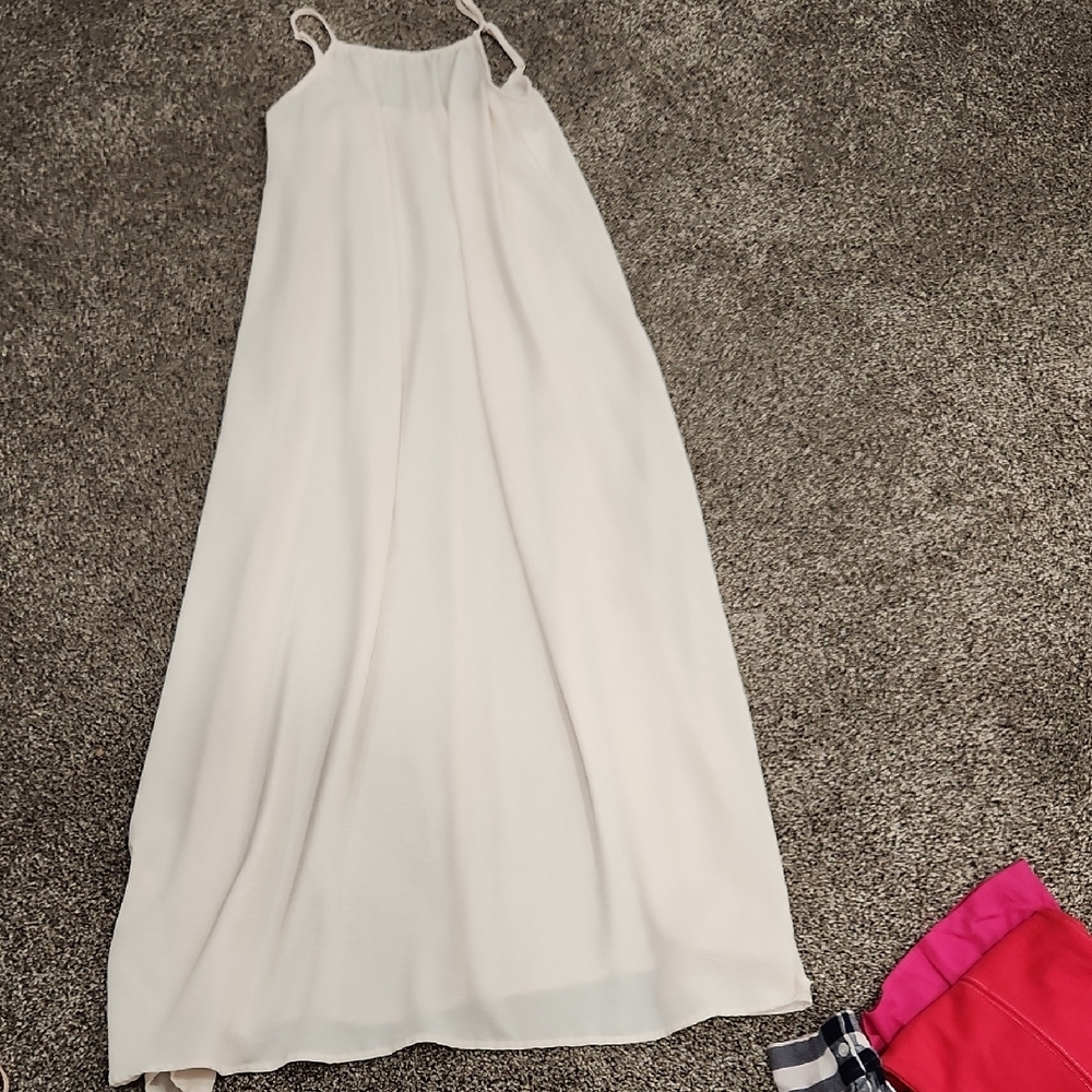 Prologue Cream Sleeveless Sundress Maxi